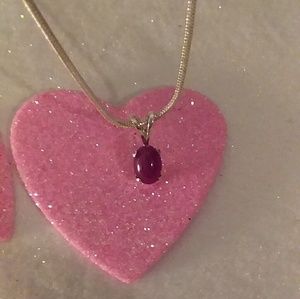 Beautiful GENUINE Cabachon Ruby Pendant